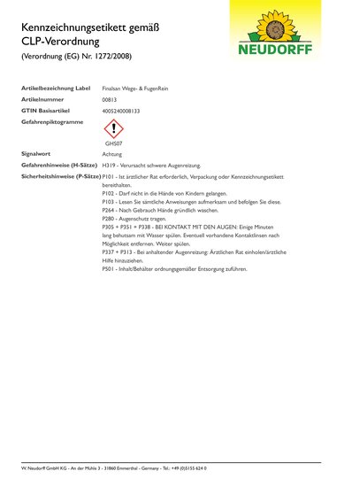 CLP-Kennzeichnungsetikett