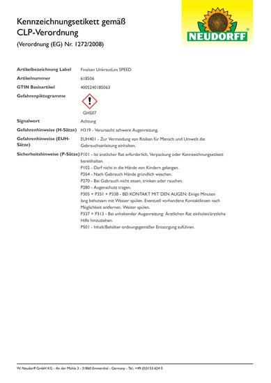 Finalsan UnkrautLos Speed