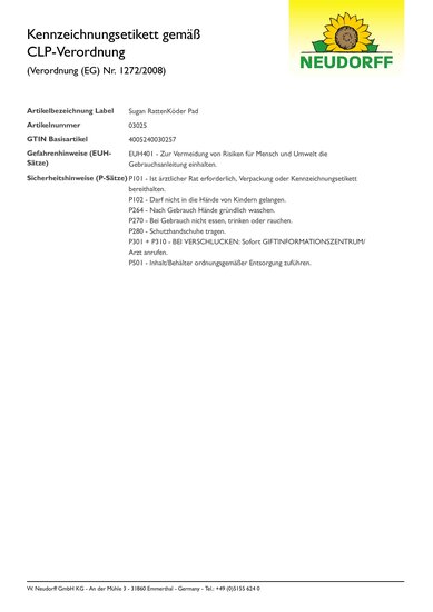 CLP-Kennzeichnungsetikett