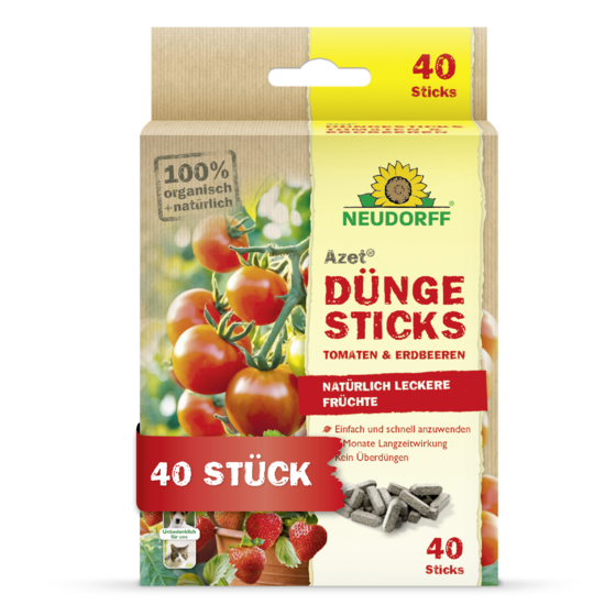 Azet Düngesticks für Tomaten & Erdbeeren Sprechende Bilder Bild 1